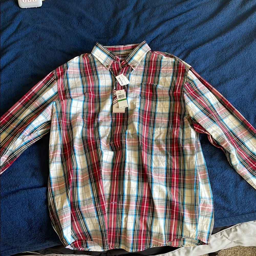 Plaid Button-Up Shirt